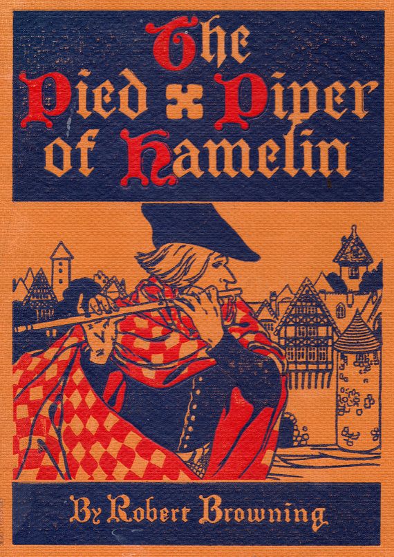 Ilustração do Flautista de Hamelin